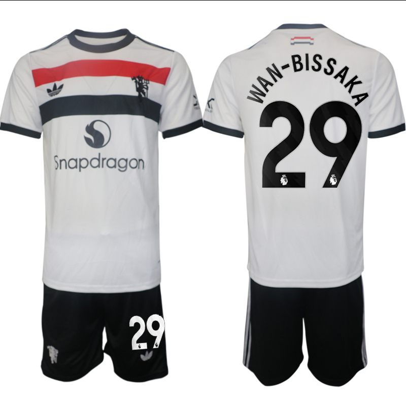 Men 2024-2025 Club Manchester United away white #29 Soccer Jersey->manchester united jersey->Soccer Club Jersey